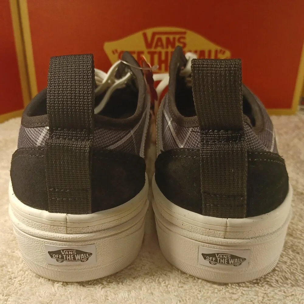 VANS Men's 6.5/Women's 8 Sentry Old Skool Plaid Black Platform VN0A5KR3BLK